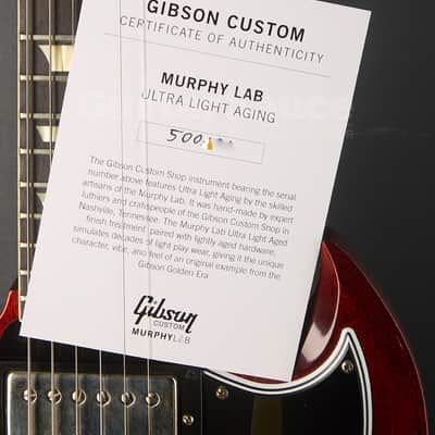 Gibson Murphy Lab Ultra Light Aged  2025 - Cherry Red (COD 2175UG) image 12