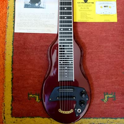 Melobar Lap Steel late LS model USA 1993-1997 - dark red metallic image 2