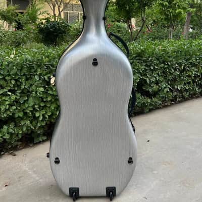 4/4 Cello Case Carbon Fiber Cello Box Carry for gray colour,free shipping image 5