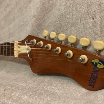 Vintage 1960’s Conqueror Teisco Kawai Kingston 23.5” Short Scale Offset Electric Guitar + 2 Tone Case Japan MIJ image 7
