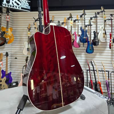 Takamine JJ325SRC John Jorgenson 6-String Acoustic-Electric - Gloss Red w/Gig Bag & PLEK*D #851 image 9