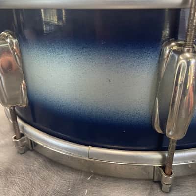 Slingerland 5.5x14 Chicago Badge 1956-1959 Radio King Student Model Duco Blue / Silver image 10