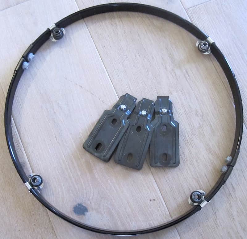 14" Gauger GPI RIMS Alloy Floor Tom Suspension Mount - Black image 1