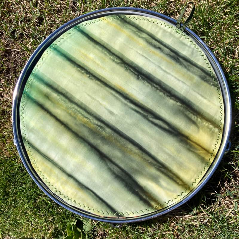 12" reversible Drum Bunny cotton drum cover - partial mute - dampener - compare to Big Fat Snare Drum Quesadilla, Drum Tortilla image 1