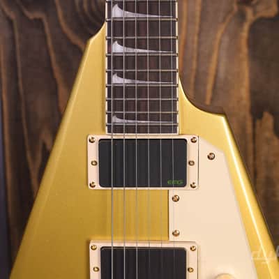 ESP LTD Kirk Hammett Signature KH-V Metallic Gold image 2