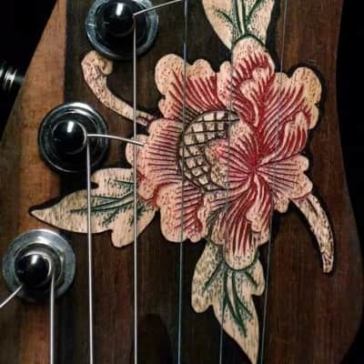 Blueberry Handmade Electric Guitar Hindu Motif with Seymour Duncan Pickups image 16