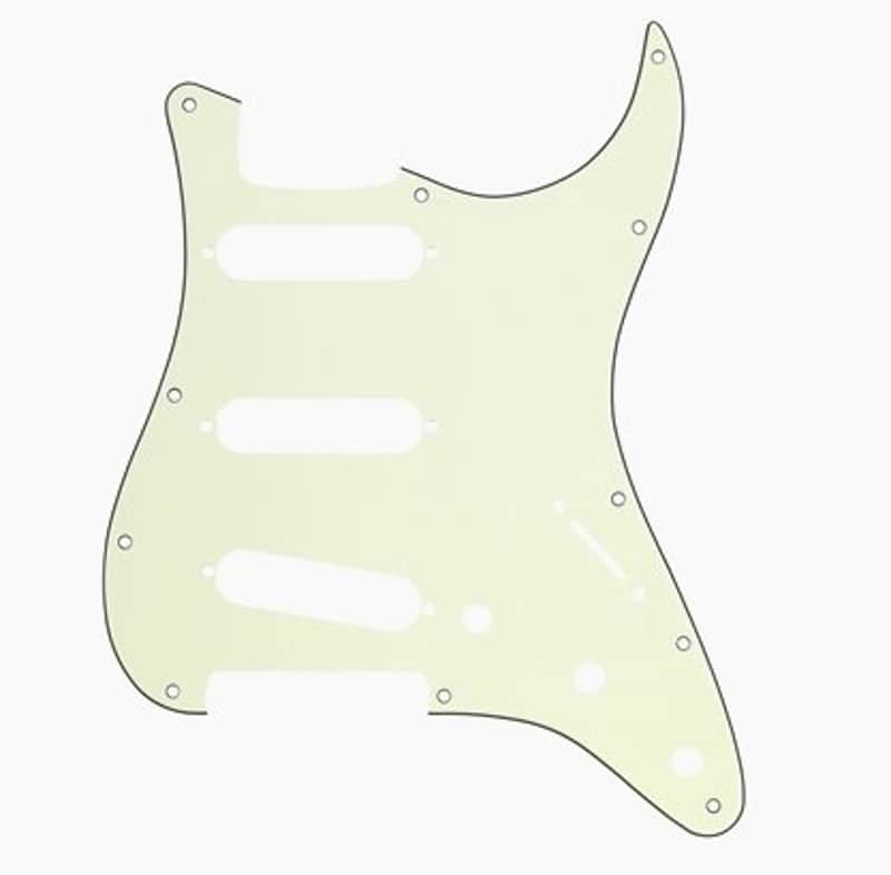 Fender 11-Hole Stratocaster Modern Pickguard  - Mint Green image 1