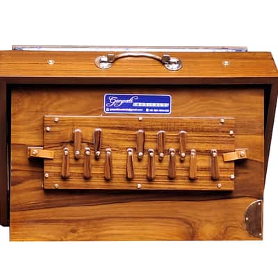 SHRUTI BOX~TEAK WOOD~ SIZE (15" X 10" X 3")~13 NOTES~440 Hz~CHANT~MANTRA~SHRUTI~WITH BAG image 11