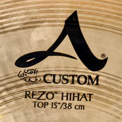 RARE SIZE 15” Zildjian A CUSTOM REZO Hihats 1285g 1561g image 2