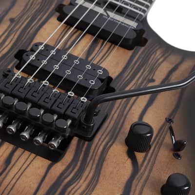 Schecter C-1 FR-S Pale Moon Natural Satin with Black Burst image 8