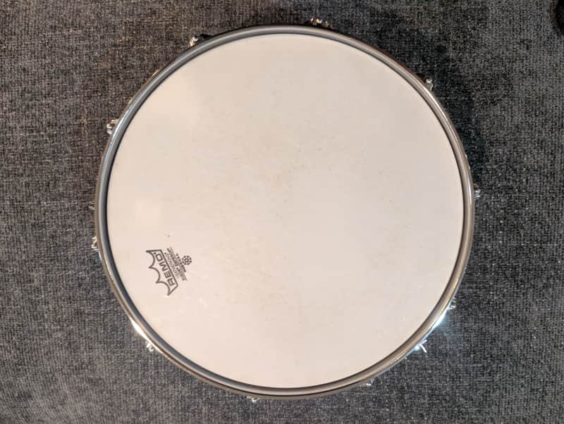Ludwig No. 400 Supraphonic 5x14" 10-Lug Aluminum Snare Drum with Keystone Badge 1963 - 1969 - Chrome-Plated image 1