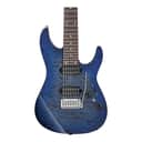 Ibanez AZ427P2QMTUB AZ Premium 7-String Guitar - Twilight Blue Burst