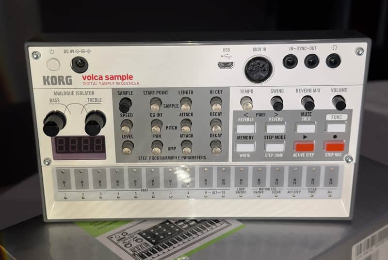 Korg Volca Sample 2 Digital Sample Sequencer 2020 - White image 1