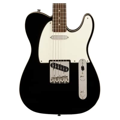 Used Squier Classic Vibe Baritone Custom Telecaster - Black w/ Laurel FB image 1