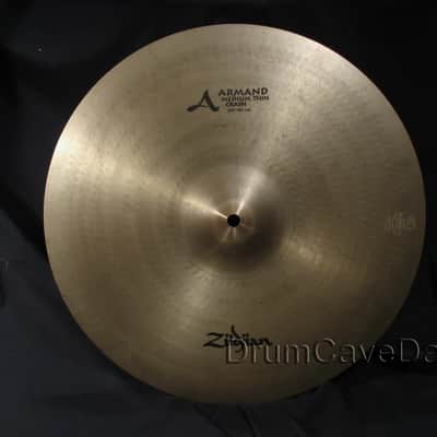 16" ZILDJIAN A series ARMAND MEDIUM THIN CRASH CYMBAL, 992 grams, BENDABLE THIN, VERY GOOD CONDITION, DEMO VIDEO! image 1