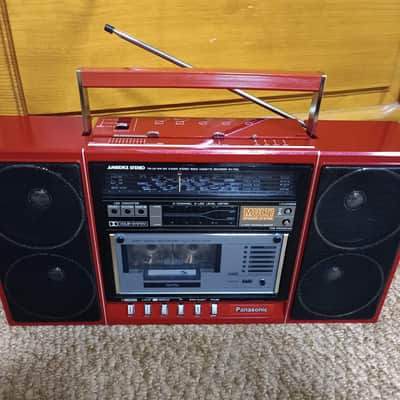 Panasonic RX F 32LS Rare Vintage Red Casette Deck Boombox Warranty image 9