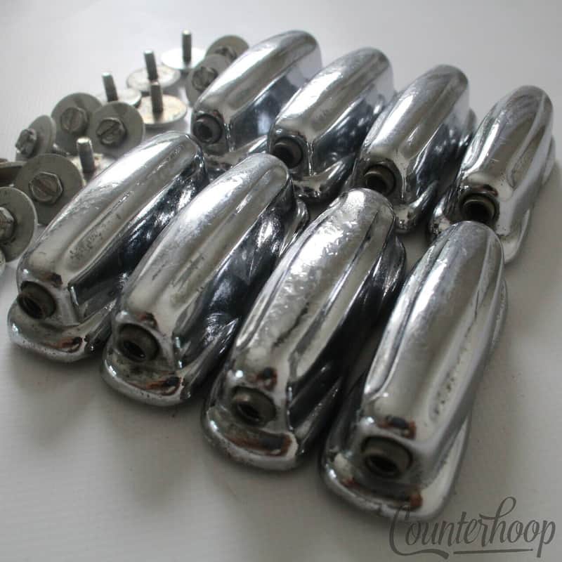 *Slingerland 8x Sound King Snare Drum Lugs Chrome Vintage 60s Artist/Gene Krupa* image 1
