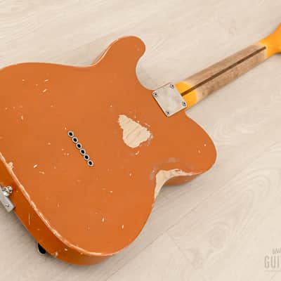 Telecaster Partscaster MJT Relic Copper Lacquer w/ Fender Licensed Neck, Lollar, Bigsby B16 & Case image 14