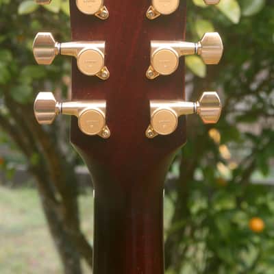 Yairi KYF-2 CTM Electric Acoustic Guitar Figured Maple Top with Fishman Presys Pickup System 2014 - Transparet Blue+Yairi Hard Case plus more extras image 10