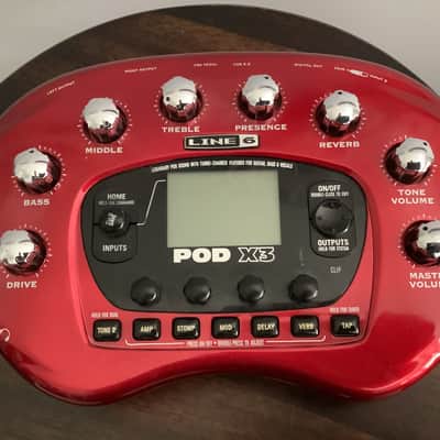 Line 6 POD X3 Multi-Effect and Amp Modeler 2007 - 2008 - Red image 1
