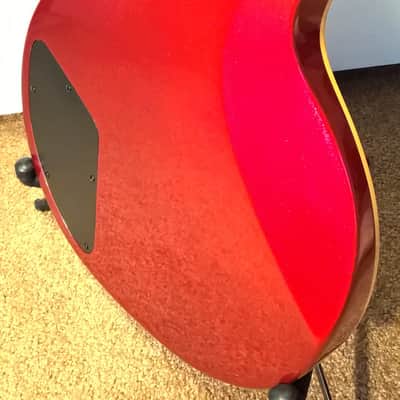 Guild DeArmond M-68 -- 2001; Red Sparkle Finish; Brand New Vintage-Style PUs & Chrome Dome Knobs image 7
