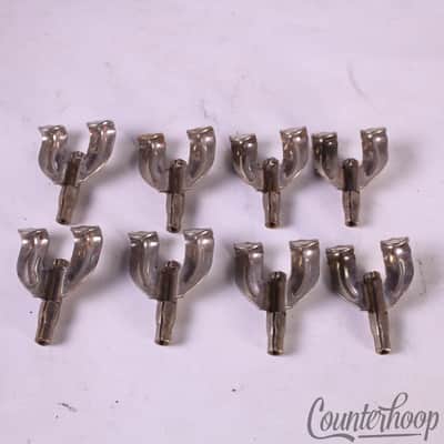 Ludwig 8x Bass Drum Threaded Single-Tension/T-Rod-Claws Nickel Marching 50s WFL* image 3
