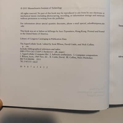 MIT Press The SuperCollider Book 2011 image 2