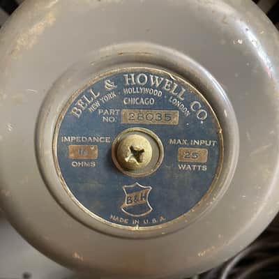 Vintage Bell & Howell Filmosound 1x12” Cab - 25W @ 16 Ohm AlNiCo Jensen Speaker - 1940’s/1950’s Made In USA image 8