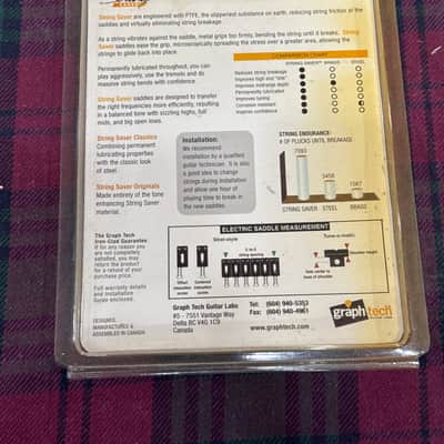 Graph Tech String Saver Strat & Tele Saddles - Matte image 2