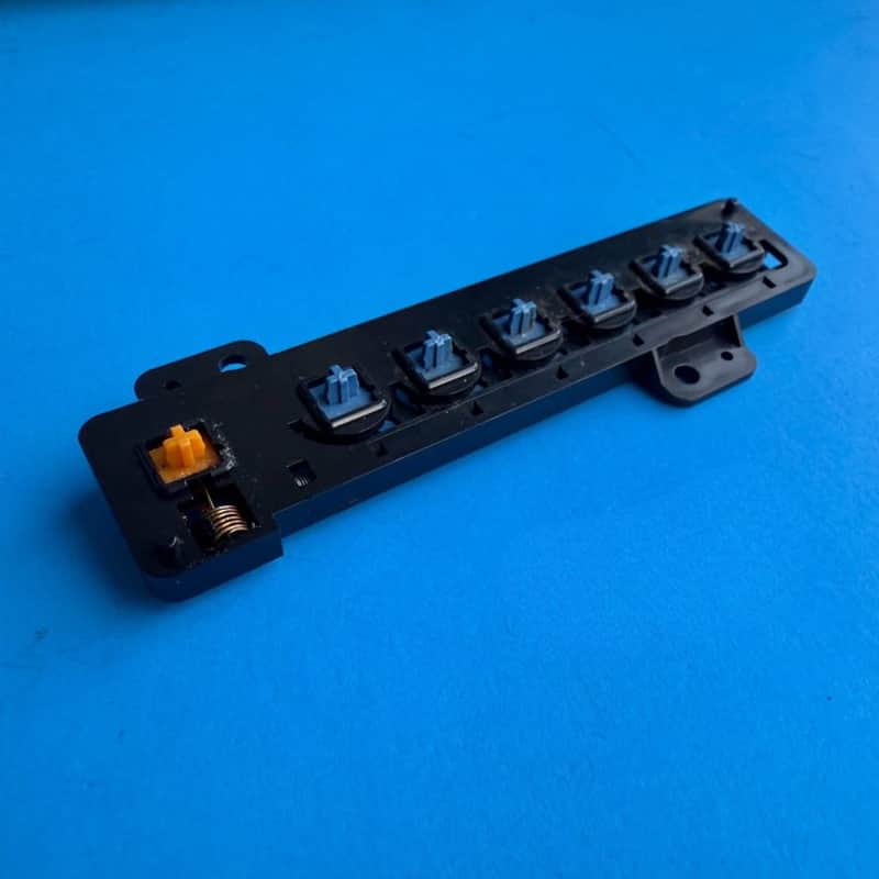 CASIO MT-100 Vintage Keyboard Part: Push Button Group Mechanism Rhythm Select image 1