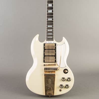 Gibson Custom Murphy Lab '63 Les Paul SG Custom Pre-Production Prototype #11, Ultra Light Aging 2020, Classic White image 4