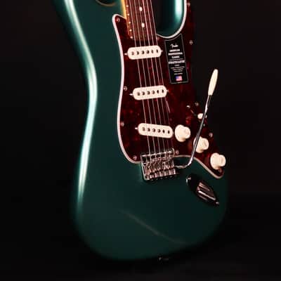 Fender American Pro Classic Stratocaster, Rosewood FB, Faded Sherwood Green Metallic image 4