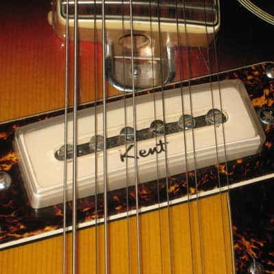 Kent 821, c. 1967 12 String Semi Hollow, Vintage MIJ, World Shipping image 5