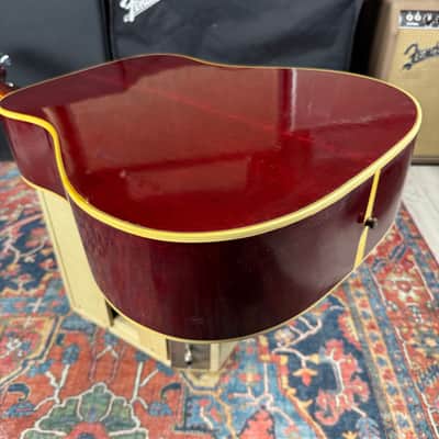 *Video* 1976 Gibson Hummingbird Jumbo Acoustic Wine Red Norlin Era w/OHSC & Hang Tags image 21