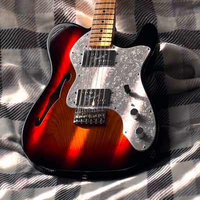 Fender FSR American Vintage '72 Telecaster Thinline Limited Edition Sunburst - 2012 / 2013 image 5