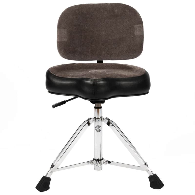 Roc-N-Soc NR O-K Nitro Gas Drum Throne with Backrest - Gray image 1