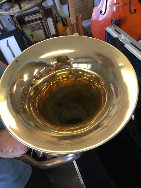 Conn 4 Valve Baritone Horn 1920 Brushed Silver image 1