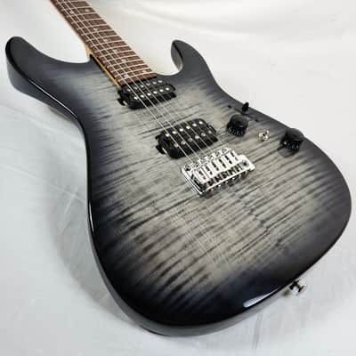 Ibanez AZ24S1F Standard, Flame Maple Top, Transparent Black Sunburst image 5