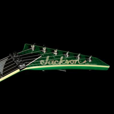 Used 2007 Jackson USA Select Series Kelly Electric Guitar Trans Green image 4
