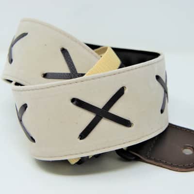 Cargoleni Cargoleni guitar strap x ivory gilmour hendrix vintage  ivory image 1