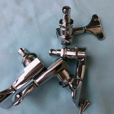Warwick Chrome 2R+2L Bass Tuning Tuners Pegs Machine Heads image 3