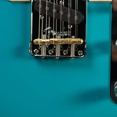 Fender American Professional II Telecaster Electric Guitar - Miami Blue with Hardshell Case image 10