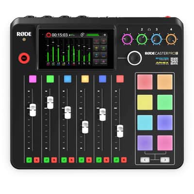 RODE R��DECaster Pro II Integrated Audio Production Studio, Black image 1
