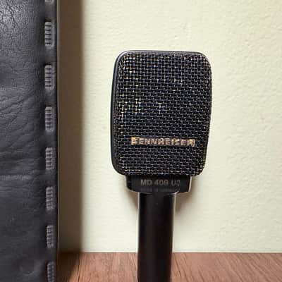 Sennheiser MD 409 U3 Mid 80’s - NEW FOAM/Clean Cap Black/Gold image 2