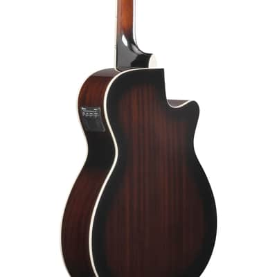 Ibanez AEG7L Left Handed Acoustic Electric Guitar, Dark Violin Sunburst image 8