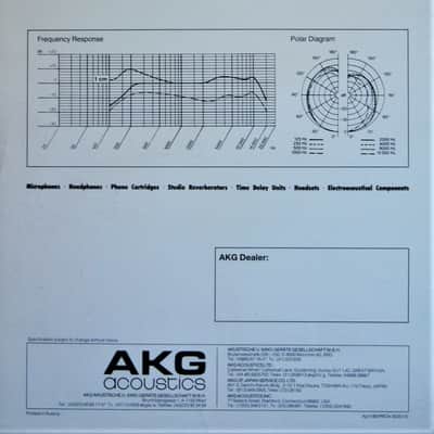 Vintage RARE 1980's AKG D70ME dynamic cardioid microphone 620 OHMS w mic clip DRUMS HORNS image 3