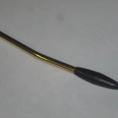 very lightly used Squier Gold Trem Bar with Black Tip, 6mm large threads (metric 6M, IMPORT) (for Squier Affinity and Classic Vibe Strat that use 6mm large thread trem bar - can be for other brand model guitars) 2000-2020 (NOT for USA or MIM Strats) RIGHT image 19