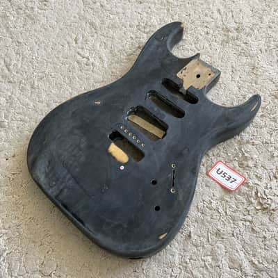 SSH Black DIY Project Guitar Solid Basswood Body image 4