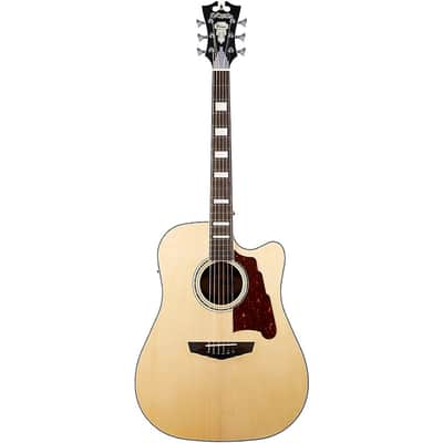 D'Angelico Premier Bowery Dreadnought Acoustic-Electric Guitar Regular Natural image 3