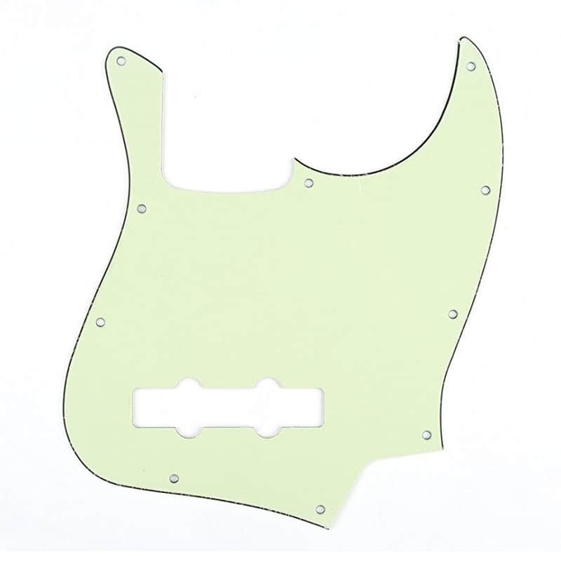Mint Green Standard Jazz Bass Guitar Pickguard USA/MIM image 1